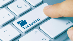 Photo of Tax Saving Key on Computer