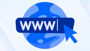 an image of a globe with a text box with www. written in it and a mouse cursor hovering over.